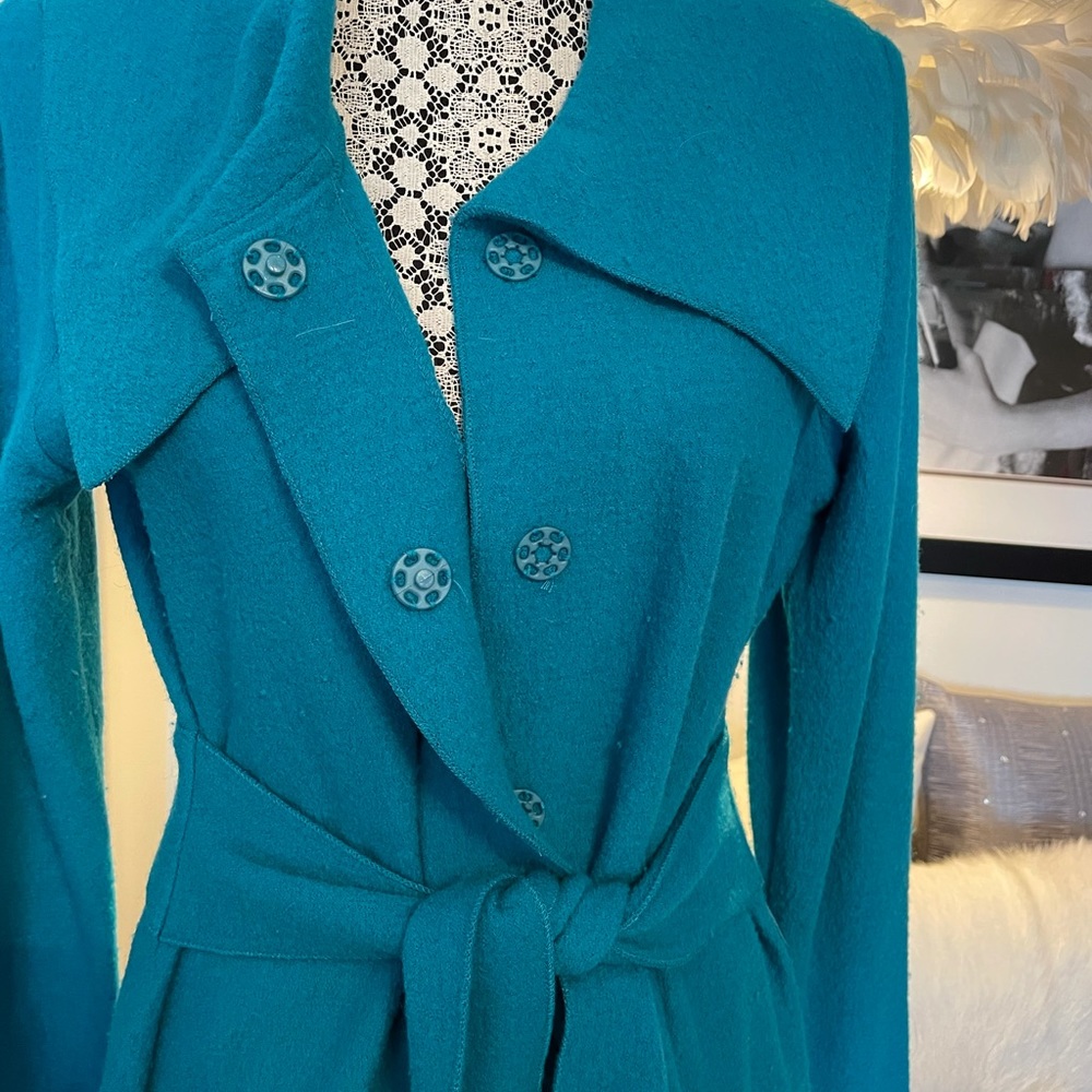 Turquoise Sweater/Coat - Picture 2 of 5